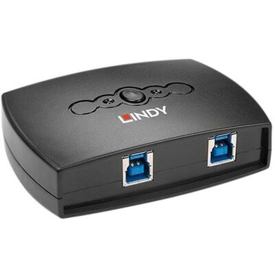 Lindy 2 Port USB 3.0 Switch - Gedeelde switch voor USB-randapparatuur - 2 x SuperSpeed USB 3.0 - desktop Lindy 2 Port USB 3.0 Switch - Gedeelde switch voor USB-randapparatuur - 2 x SuperSpeed USB 3.0 - desktop