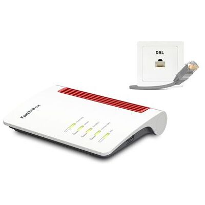 FRITZ!Box 7530 AX - Draadloze router - DSL-modem 4-poorts switch - 1GbE - Wi-Fi 6 - Dual Band - adapter voor VoIP-telefoon (DECT) FRITZ!Box 7530 AX - Draadloze router - DSL-modem 4-poorts switch - 1GbE - Wi-Fi 6 - Dual Band - adapter voor VoIP-telefoon (DECT)