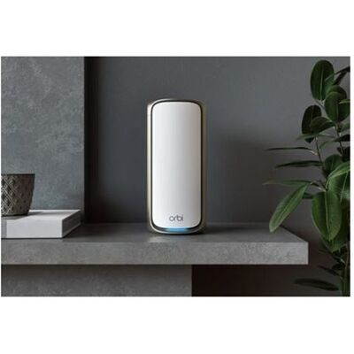 NETGEAR Orbi 970 Series RBE972S - Wifi-systeem - (router, verlengstuk) - tot 5400 vierkante voet - maas 10GbE, 2.5GbE, Wi-Fi 7 Quad-Band NETGEAR Orbi 970 Series RBE972S - Wifi-systeem - (router, verlengstuk) - tot 5400 vierkante voet - maas 10GbE, 2.5GbE, Wi-Fi 7 Quad-Band