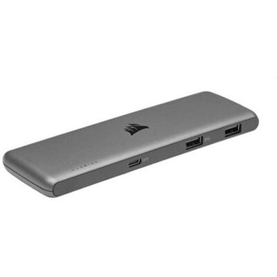 CORSAIR USB100 - Hub - 4 x SuperSpeed USB 3.0 + 3 x USB-C - desktop CORSAIR USB100 - Hub - 4 x SuperSpeed USB 3.0 + 3 x USB-C - desktop