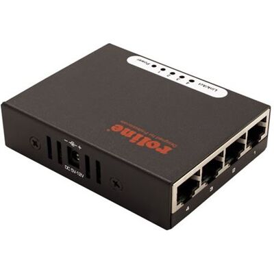 Secomp ROLINE Pocket Gigabit Ethernet Switch - Switch - onbeheerd - 4 x 10/100/1000 - desktop Secomp ROLINE Pocket Gigabit Ethernet Switch - Switch - onbeheerd - 4 x 10/100/1000 - desktop
