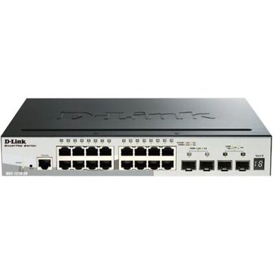 D-link systems D-Link SmartPro DGS-1510-20 - Switch - L3 - Beheerd - 16 x 10/100/1000 + 2 x Gigabit SFP + 2 x 10 Gigabit SFP+ - desktop, rack-uitvoering D-link systems D-Link SmartPro DGS-1510-20 - Switch - L3 - Beheerd - 16 x 10/100/1000 + 2 x Gigabit SFP + 2 x 10 Gigabit SFP+ - desktop, rack-uitvoering