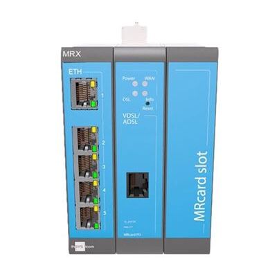 INSYS icom MRX MRX3 DSL - Annex-B - router - DSL-modem 5-poorts switch - monteerbaar op DIN-rails INSYS icom MRX MRX3 DSL - Annex-B - router - DSL-modem 5-poorts switch - monteerbaar op DIN-rails