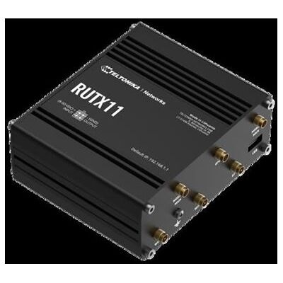 Teltonika RUTX11 - Draadloze router - WWAN 4-poorts switch - 1GbE - Wi-Fi 5 - monteerbaar op DIN-rails Teltonika RUTX11 - Draadloze router - WWAN 4-poorts switch - 1GbE - Wi-Fi 5 - monteerbaar op DIN-rails