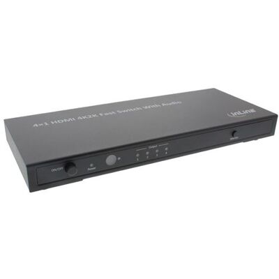 InLine 4x1 HDMI Fast Switch with Audio - Video/audio-schakelaar - 4 x HDMI - desktop InLine 4x1 HDMI Fast Switch with Audio - Video/audio-schakelaar - 4 x HDMI - desktop