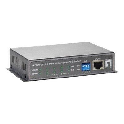 LevelOne FSW-0513 - Switch - 4 x 10/100 (PoE) + 1 x 10/100 - desktop - PoE LevelOne FSW-0513 - Switch - 4 x 10/100 (PoE) + 1 x 10/100 - desktop - PoE