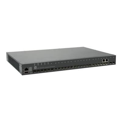 Digital Data Communications LevelOne GTL-2882 - Switch - L3 Lite - Beheerd - 22 x SFP + 2 x Gigabit SFP-combinatie + 2 x SFP+ - rack-uitvoering Digital Data Communications LevelOne GTL-2882 - Switch - L3 Lite - Beheerd - 22 x SFP + 2 x Gigabit SFP-combinatie + 2 x SFP+ - rack-uitvoering