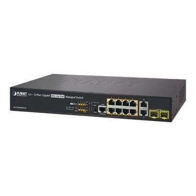PLANET Technology PLANET GS-5220-8P2T2S - Switch - Beheerd - 8 x 10/100/1000 (PoE+) + 2 x 10/100/1000 + 2 x Fast Ethernet/Gigabit SFP - desktop, rack-uitvoering - PoE+ (240 W) PLANET Technology PLANET GS-5220-8P2T2S - Switch - Beheerd - 8 x 10/100/1000 (PoE+) + 2 x 10/100/1000 + 2 x Fast Ethernet/Gigabit SFP - desktop, rack-uitvoering - PoE+ (240 W)