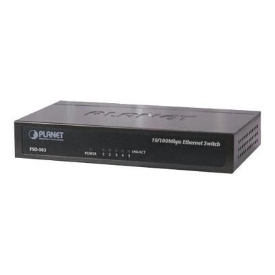 PLANET Technology PLANET FSD-503 - Switch - 5 x 10/100 - desktop PLANET Technology PLANET FSD-503 - Switch - 5 x 10/100 - desktop