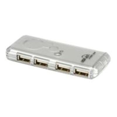 Secomp VALUE USB 2.0 Notebook Hub - hub - 4 poorten - desktop Secomp VALUE USB 2.0 Notebook Hub - hub - 4 poorten - desktop