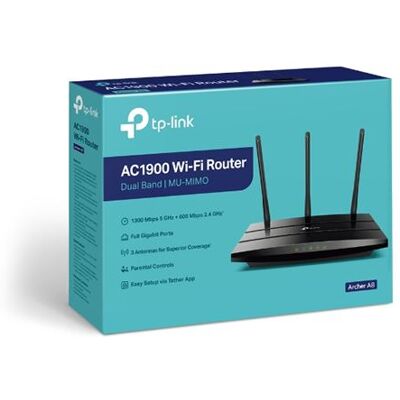 TP-Link Draadloze Router Archer A8 Dual Band Zwart TP-Link Draadloze Router Archer A8 Dual Band Zwart