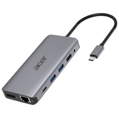 Acer 12 in 1 USB Type C Hub Docking Station Zilver Acer 12 in 1 USB Type C Hub Docking Station Zilver