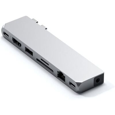 Satechi ST-UCPHMXS Pro Hub Max USB-hub voor MacBook Pro 2021 Zilver Satechi ST-UCPHMXS Pro Hub Max USB-hub voor MacBook Pro 2021 Zilver