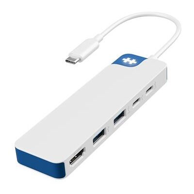 Hyper USB-C-hub Hyperdrive Flex5 Wit en Blauw Hyper USB-C-hub Hyperdrive Flex5 Wit en Blauw