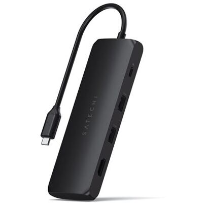Satechi ST-UCHSEK USB Type-C multiport hub met SSD-sleuf Zwart Satechi ST-UCHSEK USB Type-C multiport hub met SSD-sleuf Zwart