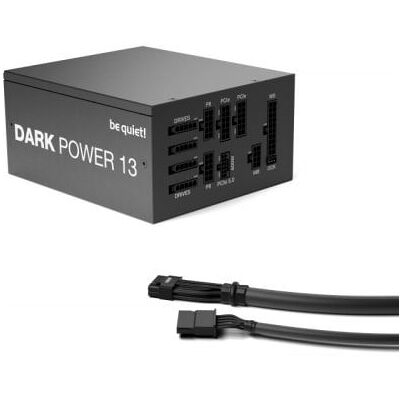 be quiet! Dark Power 13 - Voeding (intern) - ATX12V 3.0/ EPS12V 2.92 - 80 PLUS Titanium - 100-240 Volt wisselstroom V - 1000 watt - actieve PFC - zwart be quiet! Dark Power 13 - Voeding (intern) - ATX12V 3.0/ EPS12V 2.92 - 80 PLUS Titanium - 100-240 Volt wisselstroom V - 1000 watt - actieve PFC - zwart