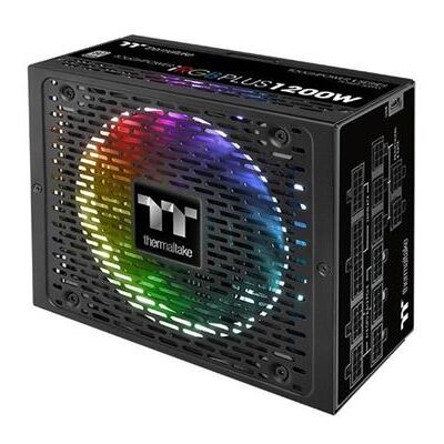 Thermaltake ToughPower iRGB PLUS TPI-1200DH3FCP - TT Premium Edition - voeding (intern) - ATX12V 2.4/ EPS12V 2.92 - 80 PLUS Platinum - 100-240 Volt wisselstroom V - 1200 Watt - actieve PFC - zwart Thermaltake ToughPower iRGB PLUS TPI-1200DH3FCP - TT Premium Edition - voeding (intern) - ATX12V 2.4/ EPS12V 2.92 - 80 PLUS Platinum - 100-240 Volt wisselstroom V - 1200 Watt - actieve PFC - zwart