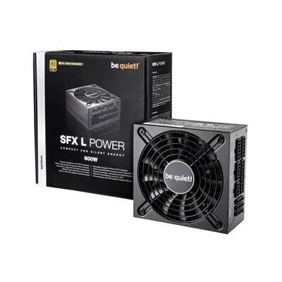 be quiet! SFX-L Power 600W - Voeding (intern) - ATX12V 2.4/ SFX12V 3.3 - 80 PLUS Gold - 100-240 Volt wisselstroom V - 600 watt - actieve PFC - Europa - zwart be quiet! SFX-L Power 600W - Voeding (intern) - ATX12V 2.4/ SFX12V 3.3 - 80 PLUS Gold - 100-240 Volt wisselstroom V - 600 watt - actieve PFC - Europa - zwart
