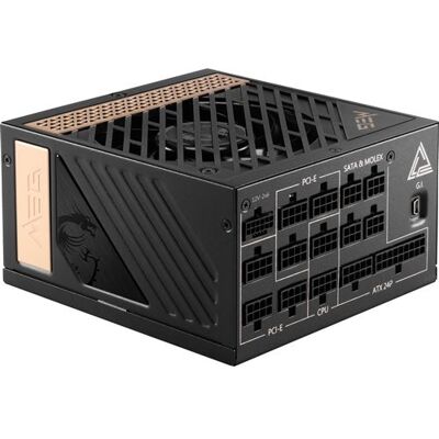 MSI MEG Ai1300P PCIE5 - Voeding (intern) - ATX12V / EPS12V - 80 PLUS Platinum - 100-240 Volt wisselstroom V - 1300 watt - actieve PFC MSI MEG Ai1300P PCIE5 - Voeding (intern) - ATX12V / EPS12V - 80 PLUS Platinum - 100-240 Volt wisselstroom V - 1300 watt - actieve PFC