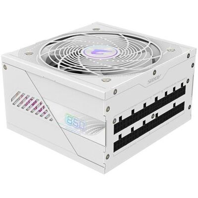 Gigabyte AORUS ELITE AE850PM PG5 ICE - Voeding (intern) - ATX12V 3.0/ EPS12V - 80 PLUS Platinum - 100-240 Volt wisselstroom V - 850 watt - actieve PFC Gigabyte AORUS ELITE AE850PM PG5 ICE - Voeding (intern) - ATX12V 3.0/ EPS12V - 80 PLUS Platinum - 100-240 Volt wisselstroom V - 850 watt - actieve PFC