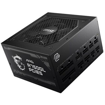 MSI MAG A750GL PCIE5 - Voeding (intern) - ATX12V 3.0/ EPS12V - 80 PLUS Gold - 100-240 Volt wisselstroom V - 750 Watt - actieve PFC MSI MAG A750GL PCIE5 - Voeding (intern) - ATX12V 3.0/ EPS12V - 80 PLUS Gold - 100-240 Volt wisselstroom V - 750 Watt - actieve PFC