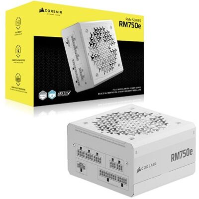 Corsair Modulaire pc-voeding RM750e 750W Wit Corsair Modulaire pc-voeding RM750e 750W Wit