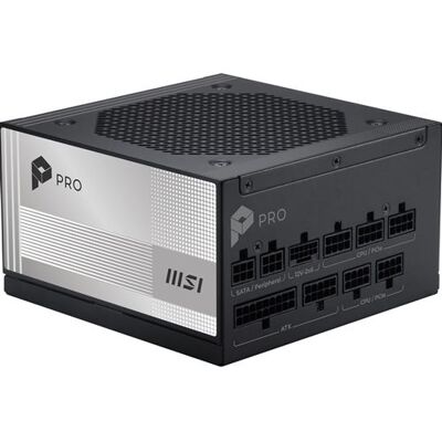MSI Modulaire PC-voeding PRO A1000PL PCIE5 1000 W 80 PLUS Platinum Zwart MSI Modulaire PC-voeding PRO A1000PL PCIE5 1000 W 80 PLUS Platinum Zwart