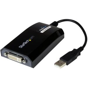 StarTech.com USB naar DVI Adapter - Externe USB Video Grafische Kaart voor PC en MAC - 1920x1200 - USB-/DVI-adapter - USB (M) naar DVI-I (V) - USB 2.0 - 27 m - 1920 x 1200 (WUXGA)-ondersteuning - zwart - voor P/N: DVIDDMM10, DVIDDMM6, DVIDSMM10, DVIMM6, D StarTech.com USB naar DVI Adapter - Externe USB Video Grafische Kaart voor PC en MAC - 1920x1200 - USB-/DVI-adapter - USB (M) naar DVI-I (V) - USB 2.0 - 27 m - 1920 x 1200 (WUXGA)-ondersteuning - zwart - voor P/N: DVIDDMM10, DVIDDMM6, DVIDSMM10, DVIMM6, D