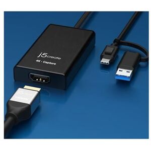j5create JVA11 - Video capture adapter - USB 3.2 Gen 1, USB-C 3.2 Gen 1 - zwart j5create JVA11 - Video capture adapter - USB 3.2 Gen 1, USB-C 3.2 Gen 1 - zwart