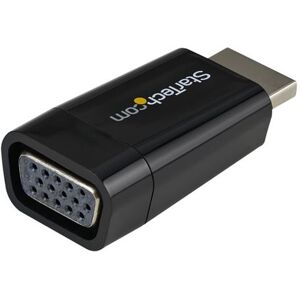 StarTech.com Compact HDMI naar VGA Adapter Converter - Power Free HDMI Laptop naar VGA Monitor / Projector Converter Box - 1920x1200 - Videoadapter - HDMI male naar HD-15 (VGA) female - 4.5 cm - zwart - actief - voor P/N: DKT30CSDHPD3, SV211HDUC, SV221HUC StarTech.com Compact HDMI naar VGA Adapter Converter - Power Free HDMI Laptop naar VGA Monitor / Projector Converter Box - 1920x1200 - Videoadapter - HDMI male naar HD-15 (VGA) female - 4.5 cm - zwart - actief - voor P/N: DKT30CSDHPD3, SV211HDUC, SV221HUC