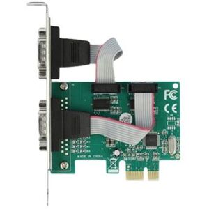Delock PCI Express Card to 2 x Serial RS-232 - Seriële adapter - PCIe 1.1 laag profiel - RS-232 x 2 - groen Delock PCI Express Card to 2 x Serial RS-232 - Seriële adapter - PCIe 1.1 laag profiel - RS-232 x 2 - groen