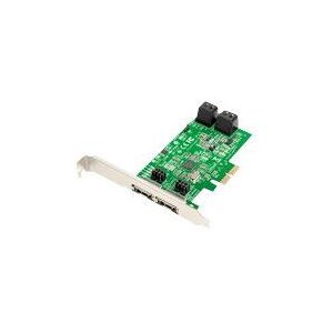 Dawicontrol DC 624e RAID - Storage controller (RAID) - 4 Kanaal - SATA 6Gb/s - laag profiel - RAID RAID 0, 1, 5, 10, JBOD - PCIe 2.0 x2 Dawicontrol DC 624e RAID - Storage controller (RAID) - 4 Kanaal - SATA 6Gb/s - laag profiel - RAID RAID 0, 1, 5, 10, JBOD - PCIe 2.0 x2