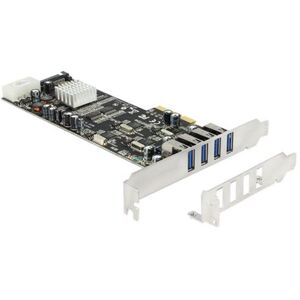 Delock PCI Express Card > 4 x external USB 3.0 Quad Channel - USB-adapter - PCIe 2.0 x4 - USB 3.0 x 4 Delock PCI Express Card > 4 x external USB 3.0 Quad Channel - USB-adapter - PCIe 2.0 x4 - USB 3.0 x 4