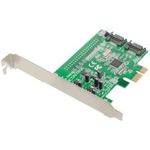 Dawicontrol DC 600e RAID - Storage controller (RAID) - 2 Kanaal - SATA 6Gb/s - laag profiel - RAID 0, 1, JBOD - PCIe 2.0 x1 Dawicontrol DC 600e RAID - Storage controller (RAID) - 2 Kanaal - SATA 6Gb/s - laag profiel - RAID 0, 1, JBOD - PCIe 2.0 x1