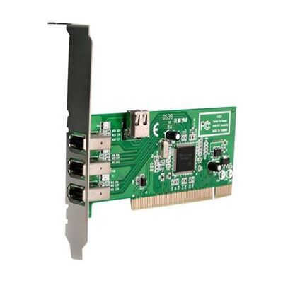 StarTech.com 4-poort PCI 1394a FireWire Adapter Kaart - 3 Extern 1 Intern - FireWire-adapter - 3 poorten StarTech.com 4-poort PCI 1394a FireWire Adapter Kaart - 3 Extern 1 Intern - FireWire-adapter - 3 poorten