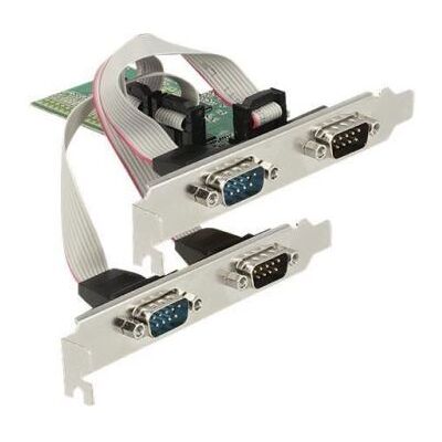 Delock PCI Express Card > 4 x Serial RS-232 - Seriële adapter - PCIe 2.0 laag profiel - RS-232 x 4 Delock PCI Express Card > 4 x Serial RS-232 - Seriële adapter - PCIe 2.0 laag profiel - RS-232 x 4