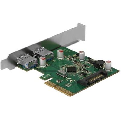 Delock - USB-adapter - PCIe 3.0 x4 laag profiel - USB 3.1 Gen 2 x 2 Delock - USB-adapter - PCIe 3.0 x4 laag profiel - USB 3.1 Gen 2 x 2