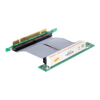 Delock Riser card PCI 32 Bit with flexible cable left insertion - Riser-kaart Delock Riser card PCI 32 Bit with flexible cable left insertion - Riser-kaart