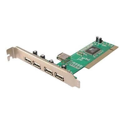 2direct LogiLink PCI Card USB 2.0 4+1 Port - USB-adapter - PCI - USB 2.0 - 5 poorten 2direct LogiLink PCI Card USB 2.0 4+1 Port - USB-adapter - PCI - USB 2.0 - 5 poorten