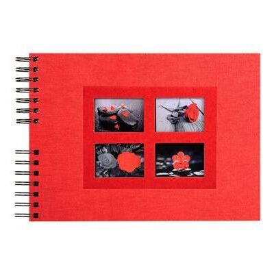 Exacompta FOTOALBUM MET SPIRAAL PASSION 32X22CM ROOD Exacompta FOTOALBUM MET SPIRAAL PASSION 32X22CM ROOD