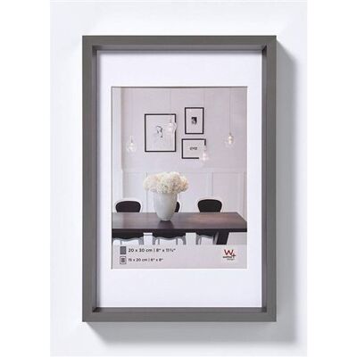Walther Steel Style - Fotolijst - ontworpen voor: 15x20 cm (6x8 inch) - plastic, MDF - rechthoekig Walther Steel Style - Fotolijst - ontworpen voor: 15x20 cm (6x8 inch) - plastic, MDF - rechthoekig