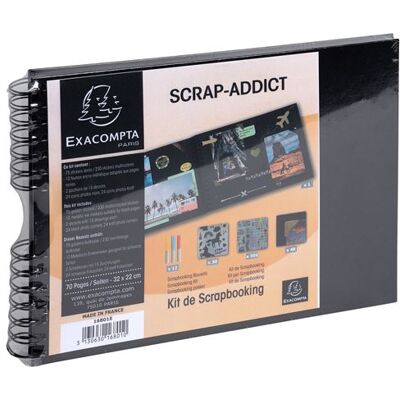 Scrapbooking Kit Album Exacompta ScrapAddict zwart Scrapbooking Kit Album Exacompta ScrapAddict zwart
