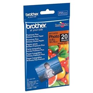 Brother BP - Glanzend - 100 x 150 mm 20 vel(len) fotopapier - voor Brother DCP-J1140, J1200, J1800, MFC-J1010, J1012, J2340, J3540, J3940, J4335, J5340 Brother BP - Glanzend - 100 x 150 mm 20 vel(len) fotopapier - voor Brother DCP-J1140, J1200, J1800, MFC-J1010, J1012, J2340, J3540, J3940, J4335, J5340