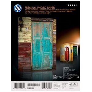 HEWLETT-PACKARD HP Premium Photo Paper - Satijn - 457 x 610 mm - 240 g/m² - 20 vel(len) fotopapier - voor DesignJet 111, 130, 40XX, 5100, T1100, T1120, T1200, T1300, T2300, T620, T7100, T770, T790 HEWLETT-PACKARD HP Premium Photo Paper - Satijn - 457 x 610 mm - 240 g/m² - 20 vel(len) fotopapier - voor DesignJet 111, 130, 40XX, 5100, T1100, T1120, T1200, T1300, T2300, T620, T7100, T770, T790