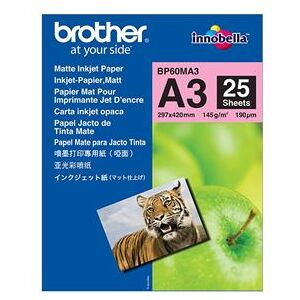 Brother BP - Mat - A3 (297 x 420 mm) - 145 g/m² - 25 vel(len) papier - voor Brother HL-J6000, MFC-J2340, J3540, J3940, J5340, J5630, J6583, J6983, J6995, J6997, J6999 Brother BP - Mat - A3 (297 x 420 mm) - 145 g/m² - 25 vel(len) papier - voor Brother HL-J6000, MFC-J2340, J3540, J3940, J5340, J5630, J6583, J6983, J6995, J6997, J6999