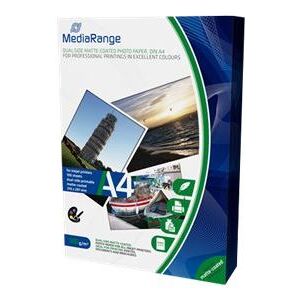 MediaRange - Mat - gecoat - wit - A4 (210 x 297 mm) - 140 g/m² - 100 vel(len) fotopapier MediaRange - Mat - gecoat - wit - A4 (210 x 297 mm) - 140 g/m² - 100 vel(len) fotopapier