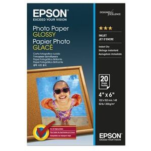 Epson - Glanzend - 102 x 152 mm - 200 g/m² - 20 vel(len) fotopapier - voor EcoTank ET-2850, 2851, 2856, 4850; EcoTank Photo ET-8500; EcoTank Pro ET-5800 Epson - Glanzend - 102 x 152 mm - 200 g/m² - 20 vel(len) fotopapier - voor EcoTank ET-2850, 2851, 2856, 4850; EcoTank Photo ET-8500; EcoTank Pro ET-5800