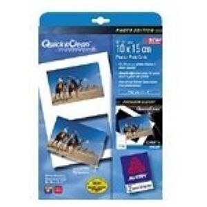 Avery Dennison Avery Quick&Clean - Glanzend - wit - A4 (210 x 297 mm) - 220 g/m² - 10 stuks (5 vel(len) x 2 fotokaarten Avery Dennison Avery Quick&Clean - Glanzend - wit - A4 (210 x 297 mm) - 220 g/m² - 10 stuks (5 vel(len) x 2 fotokaarten