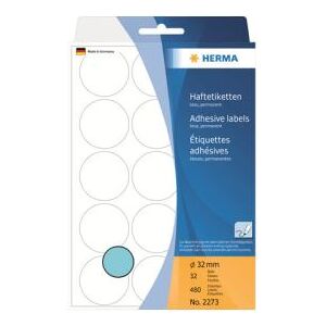 HERMA - ronde labels - 480 etiket(ten) HERMA - ronde labels - 480 etiket(ten)