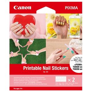 Canon NL-101 Printbare Nagelstickers met 2 vellen Canon NL-101 Printbare Nagelstickers met 2 vellen